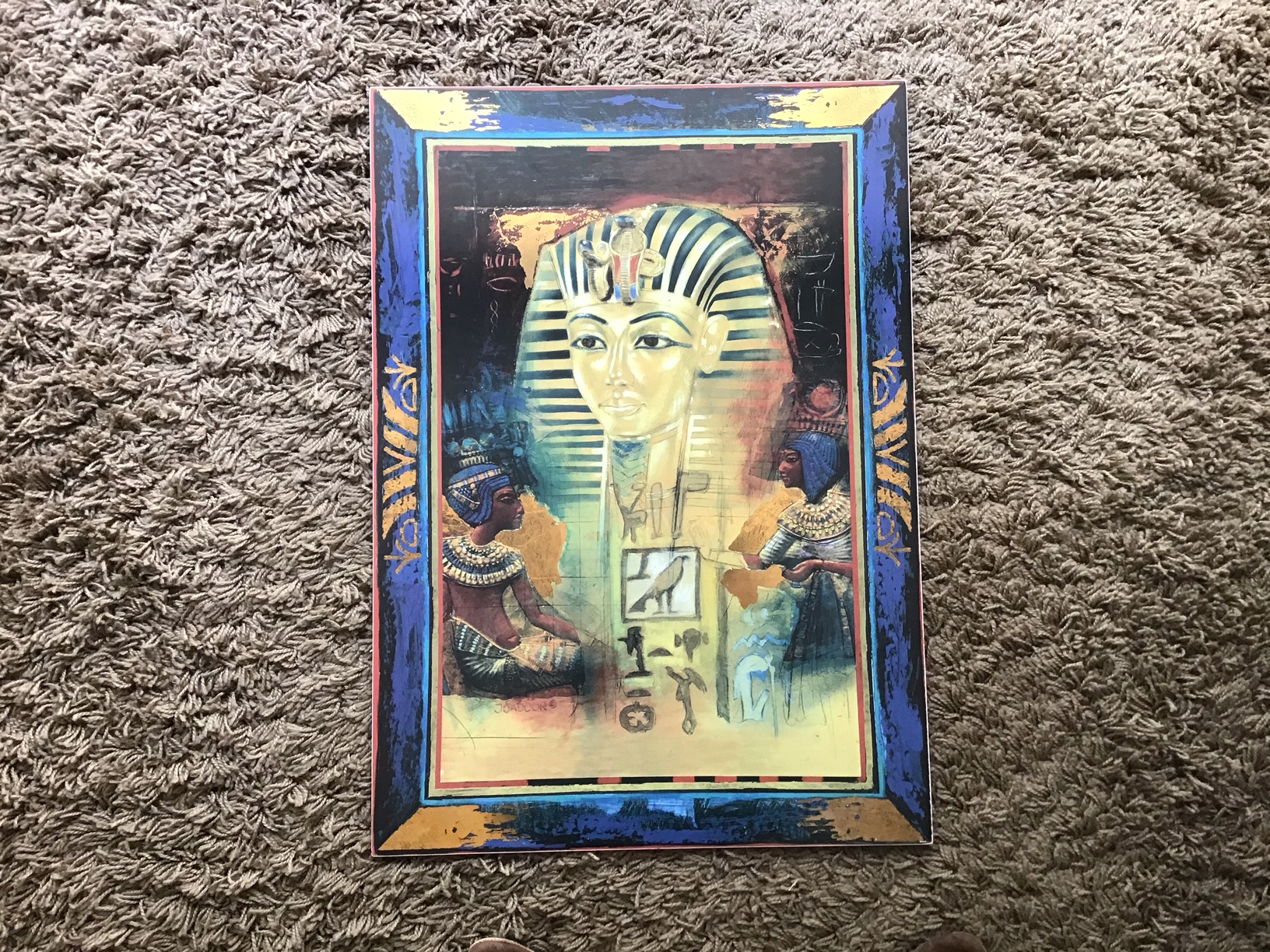 Very Large Limited-Edition Ceramic Tile – Tutankhamun with C.O.A ...